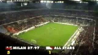 Franco Baresi  Partita di addio al calcio  28 Ottobre 1997 [upl. by Aloise]