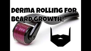 Derma Rolling for Beard Growth  MInoxidil Beard [upl. by Martsen]