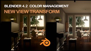 Blender 42 Color Management  New View Transform [upl. by Leziar593]