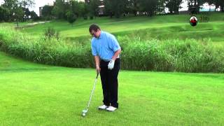 Golf Tip  How To Hit A Pitching Wedge From A Dirt Path [upl. by Annoyik]