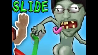 HIT THE BUTT 💩 ROBLOX Dr Zomboss Slime Slide Challenge FGTEEV Boys play PVZ Zombies Ripoff 24 [upl. by Nostets]