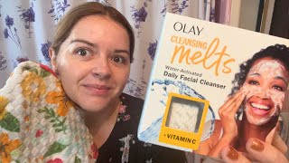 Olay Cleansing Melts  Vitamin C Face Cleanser  Is this the Most Portable Face Wash in the World [upl. by Yahiya]