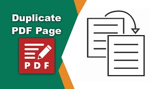 How to duplicate a pdf page in PDF XChange Editor [upl. by Surovy]