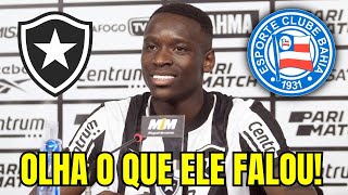 EXCLUSIVO LUIZ HENRIQUE DO BOTAFOGO FALOU ISSO APÃ“S EMPATE COM O BAHIA ÃšLTIMAS NOTÃCIAS DO BAHIA [upl. by Lemhaj69]