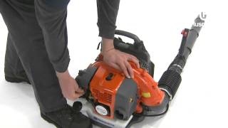 How to Start a Husqvarna Backpack Blower [upl. by Abey]