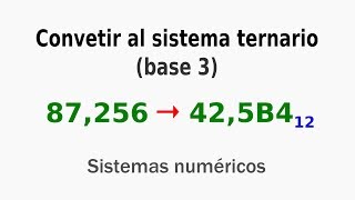 Convertir un numero al sistema duodecimal base 12 [upl. by Rolfston]