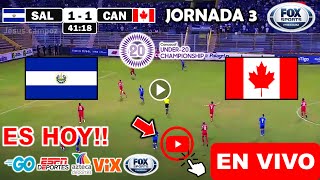 El Salvador vs Canadá Ver Partido El Salvador vs Canadá donde ver Concacaf Sub20 Fase de grupos [upl. by Enajiram]