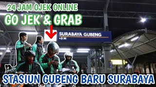 STASIUN GUBENG TERBARU  Kondisi dan Keadaan Stasiun Gubeng Saat dini hari  GRAB dan GOJEK READY [upl. by Sanbo357]