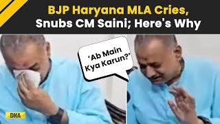 Haryana Election 2024 Former BJP MLA Weeps On Camera After Denied Ticket For Haryana Elections [upl. by Sethrida648]