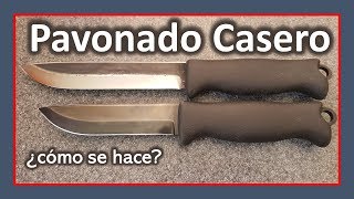 Proteger un CUCHILLO del ÓXIDO  Hacer una PATINA en un CUCHILLO [upl. by Spain]