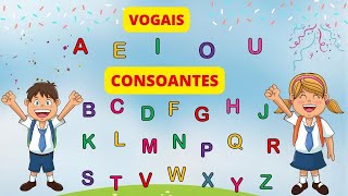 Vogais e Consoantes  Vídeo Educativo para Crianças  Educação Infantil abc letras alfabeto [upl. by Alliuqal110]