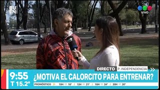 ¿ Motiva el calorcito para entrenar  ► Telefe Rosario [upl. by Georgianne]