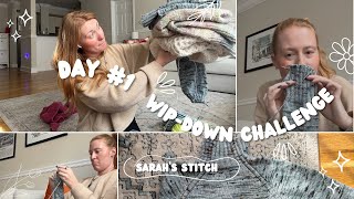 day 1 of knitting old WIPs challenge  knit vlog 1 [upl. by Hollerman]