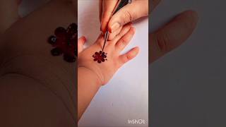 Mehndieasy tricksimple flower making [upl. by Noiemad]