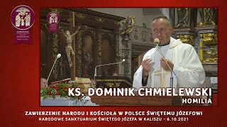 Ks Dominik Chmielewski  homilia  Narodowe Rekolekcje w Sanktuarium św Józefa w Kaliszu [upl. by Ellivnarg938]