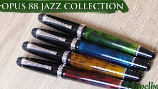 Opus 88 Jazz Collection Review  High Ink Capacity Eyedropper Fountain pens  Available at Appelboom [upl. by Odrareg]