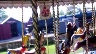 carousel ride in almost deserted park with organ playing [upl. by Chamberlain]