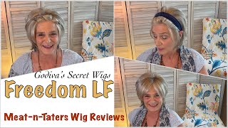 Freedom by Godivas Secret Wigs FINALLY with a Lace Front Frosted Taupe MeatnTaters Wig Reviews [upl. by Ettezzil]