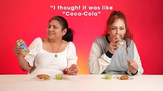 Mexican Moms Try Food from Peru for the first time [upl. by Novert]