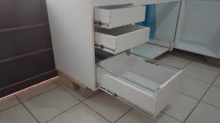 Como hacer cajones de Melamina para mueble de Cocina [upl. by Eitsirk447]