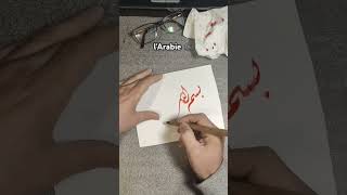 Calligraphie de Basmala en Style Diwani  البسملة basmallah calligraphiearabe arabiccalligraphy [upl. by Whiney]