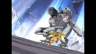 Machinedramon Dark master VS Andromon y los niños elegidos Digimon [upl. by Laucsap]