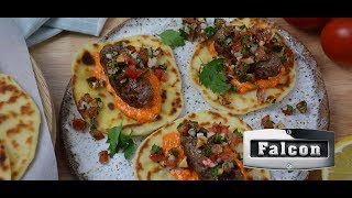 Home made cevapcici with flat bread amp almond salsa [upl. by Haliled]