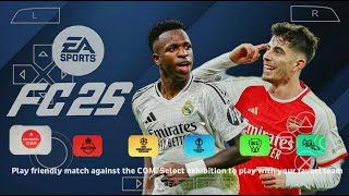 FIFA 25 PPSSPP Android Offline PS5 Camera  EA SPORTS FC 25 PSP HD Graphics Updated Transfer [upl. by Anerehs]