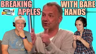 WILTY  Bob Mortimer Claims he can Break an Apple in Half with his Bare Hands REACTION [upl. by Wons]