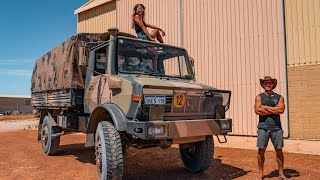 UNIMOG WALKAROUND  OUR NEW EXPEDITION VEHICLE  1983 ExArmy Mercedes Benz Unimog U1700L [upl. by Gone]