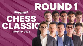 Superbet Chess Classic 2024 Round 1  GrandChessTour [upl. by Bambi233]