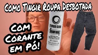 Como tingir roupas usando corante em pó [upl. by Eirovi938]