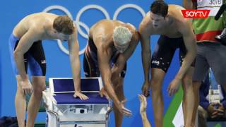 Río 2016 EEUU ganó los relevos 4x200 y Michael Phelps sumó un nuevo oro [upl. by Eirdua]