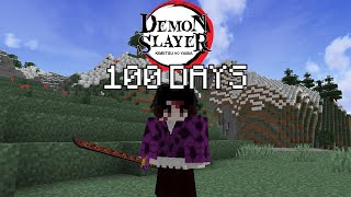 I Played Minecraft Demon Slayer As Kokushibo For 100 DAYS [upl. by Uoliram635]