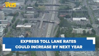 Express toll lane rates could increase by several dollars next year [upl. by Marlen]