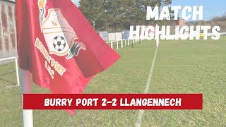 Burry Port vs Llangennech  Match Highlights [upl. by Atahs]