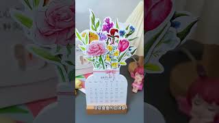 Floral desk calendar The new year is coming soon Give yourself this beautiful floral desk calen [upl. by Aniuqaoj]