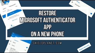 Restore Microsoft Authenticator app on a new device [upl. by Notaes]