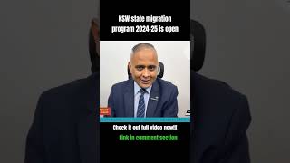 NSW state migration program 202425 open now [upl. by Norraa]