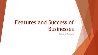 Features and Success of Businesses  Pearson Edexcel Business BTEC Extended Diploma [upl. by Yesnyl]