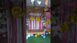 Debut Backdrop Simple Design  debut birthdaycelebration shorts backdrop eventplanner event [upl. by Ahsyek]