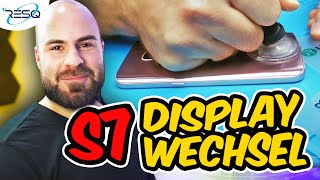 Display wechseln am Samsung Galaxy S7  DisplayReparatur 📲ANLEITUNG [upl. by Aillicsirp381]