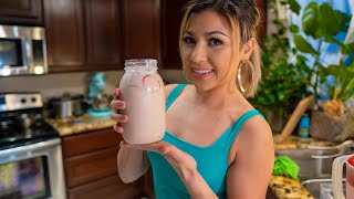 HOW TO MAKE HORCHATA DE FRESA  STRAWBERRY HORCHATA [upl. by Ibbed]