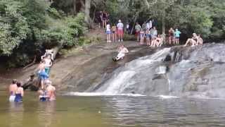 Cashiers North Carolina has its own Sliding Rock just like Brevard [upl. by Yhtamit]