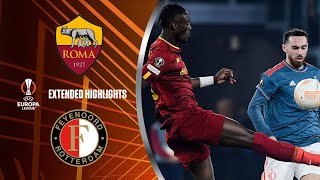 Roma vs Feyenoord Extended Highlights  UEL QuarterFinals  Leg 2  CBS Sports Golazo  Europe [upl. by Nolie]