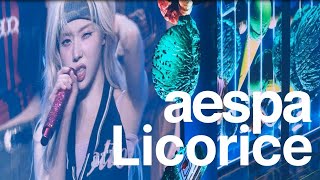 aespa 에스파  LICORICE  LIVE TOUR SYNK PARALLEL LINE FANCHANT WARNING [upl. by Mable]