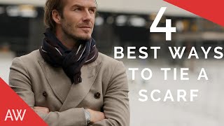 How To Tie Scarves For Men  Mens Style Quick Tips [upl. by Meldon]