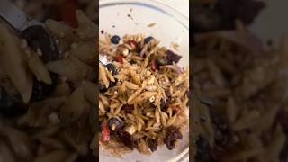 A semi quick balsamic vinaigrette orzo salad for dinner tonight pastarecipe salad foodshorts [upl. by Breeze]