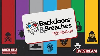 Backdoors amp Breaches LIVE Episode 001 livestream Games infosec cybersecurity training [upl. by Helman]