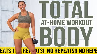 NO REPEATS Total Body Workout  30 Minutes [upl. by Zakarias]